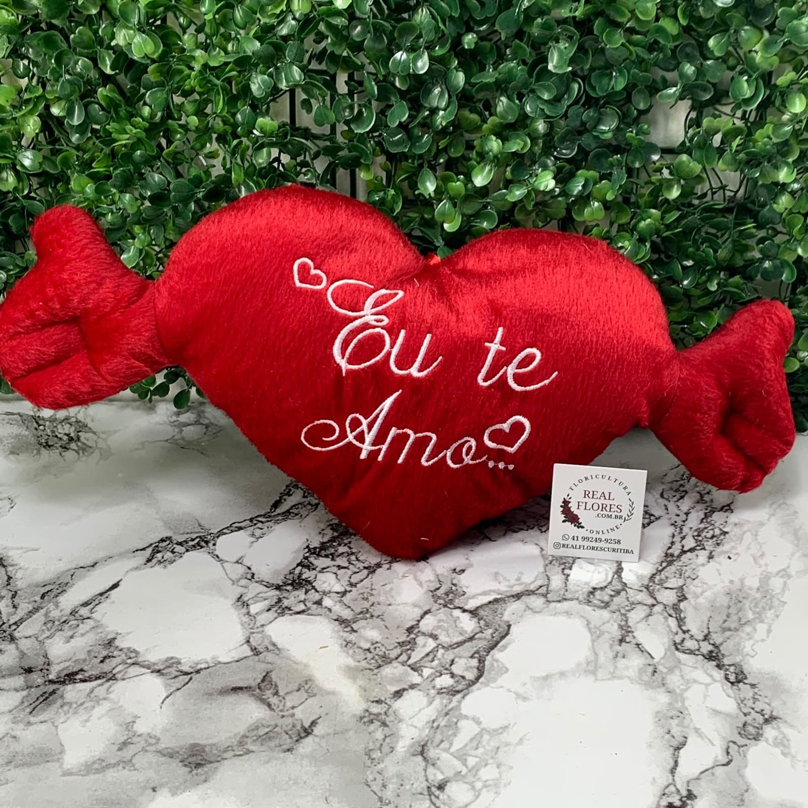 Coração Vermelho "Eu te Amo" 18cm