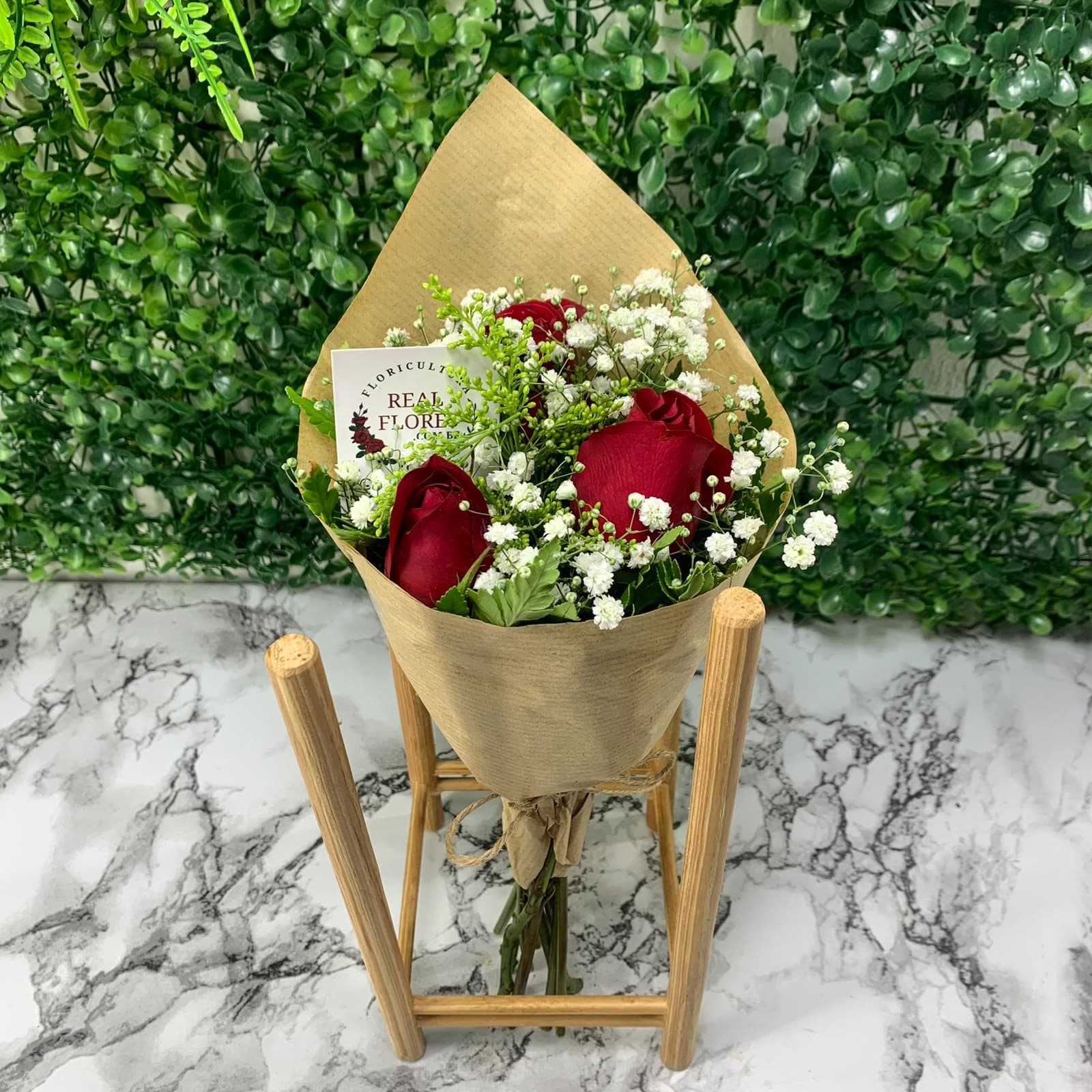 Mini 3 Rosas Vermelhas com Mosquito Kraft