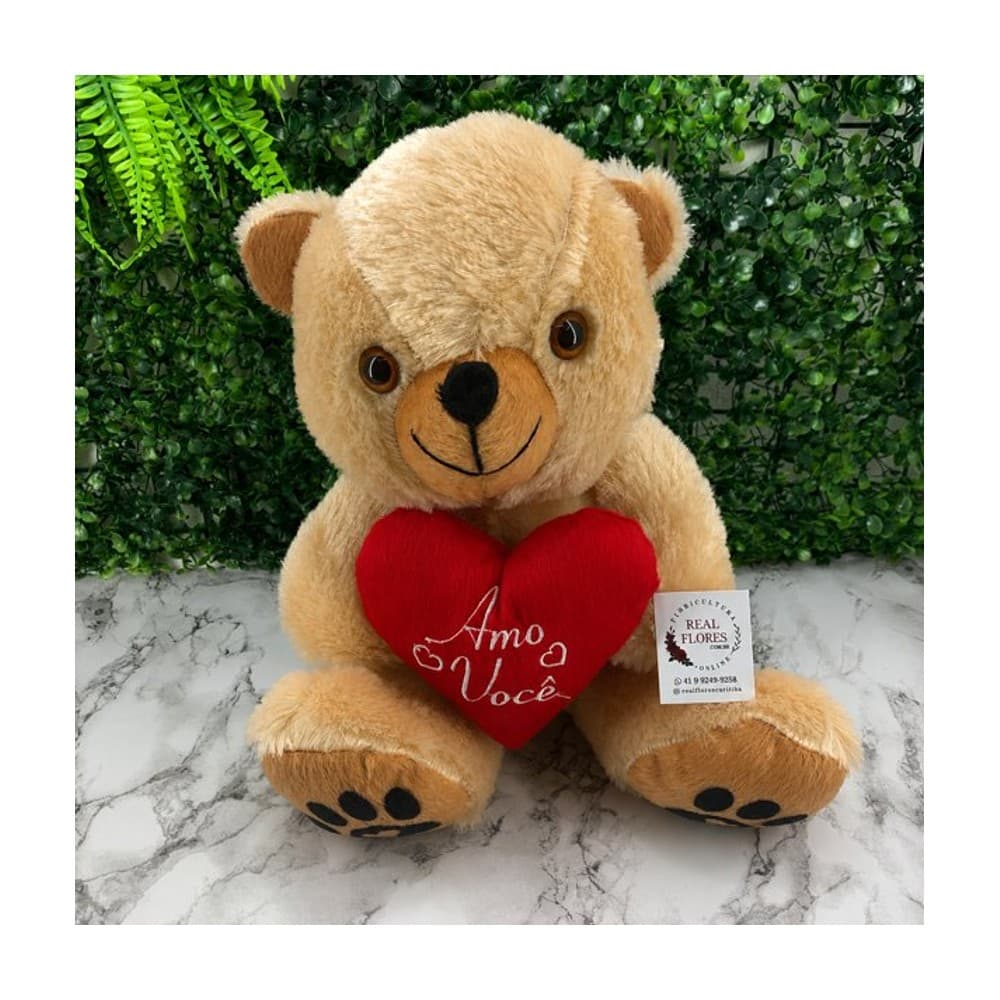 Urso Médio "Amo Você" 28cm