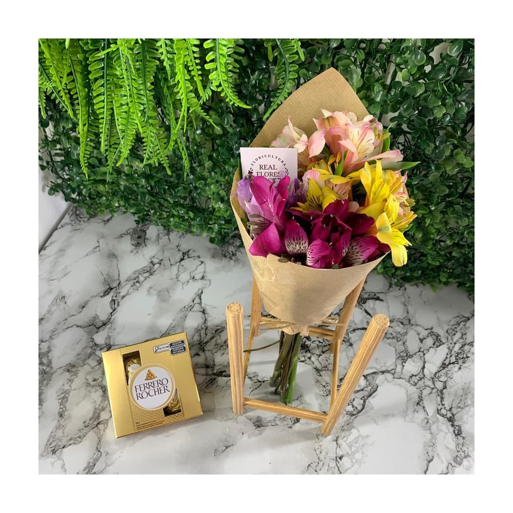 Alstroemérias Coloridas + Ferrero 4