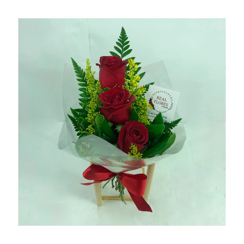 3 Rosas vermelhas