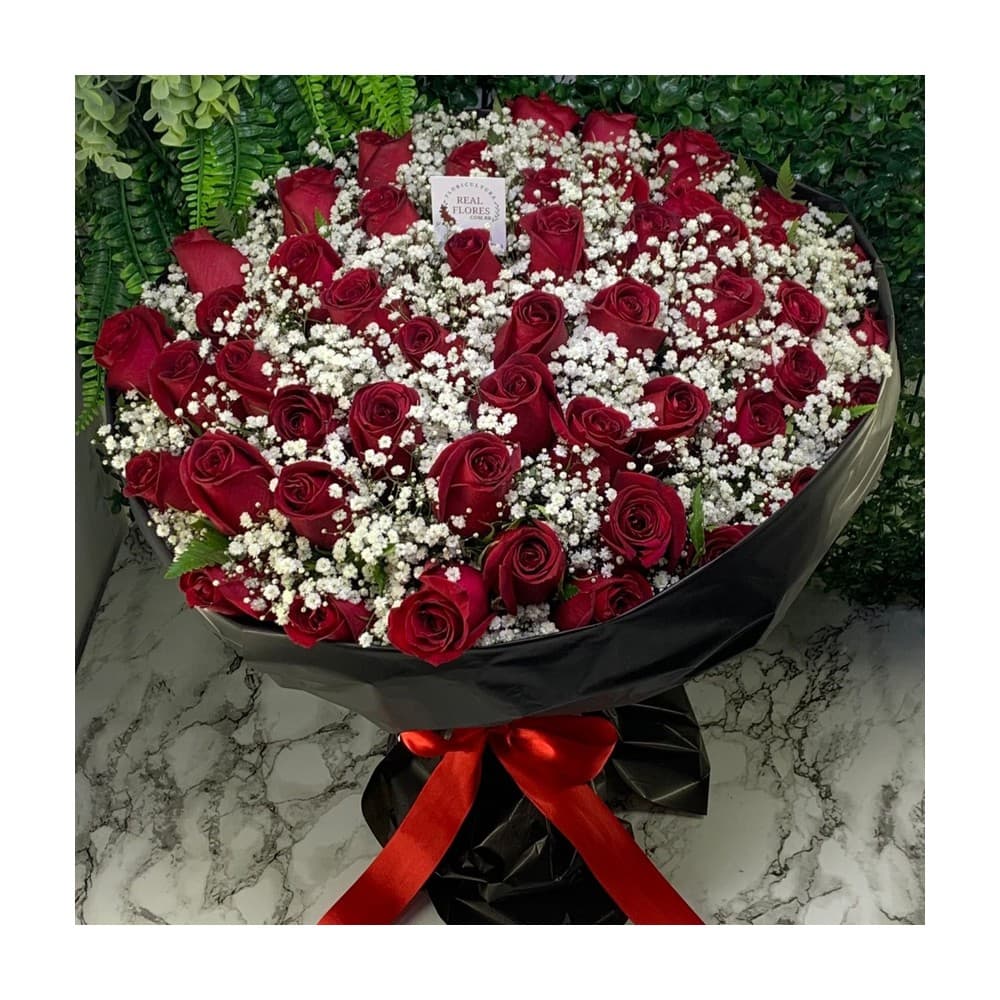 Buquê Gigante de Rosas Vermelhas