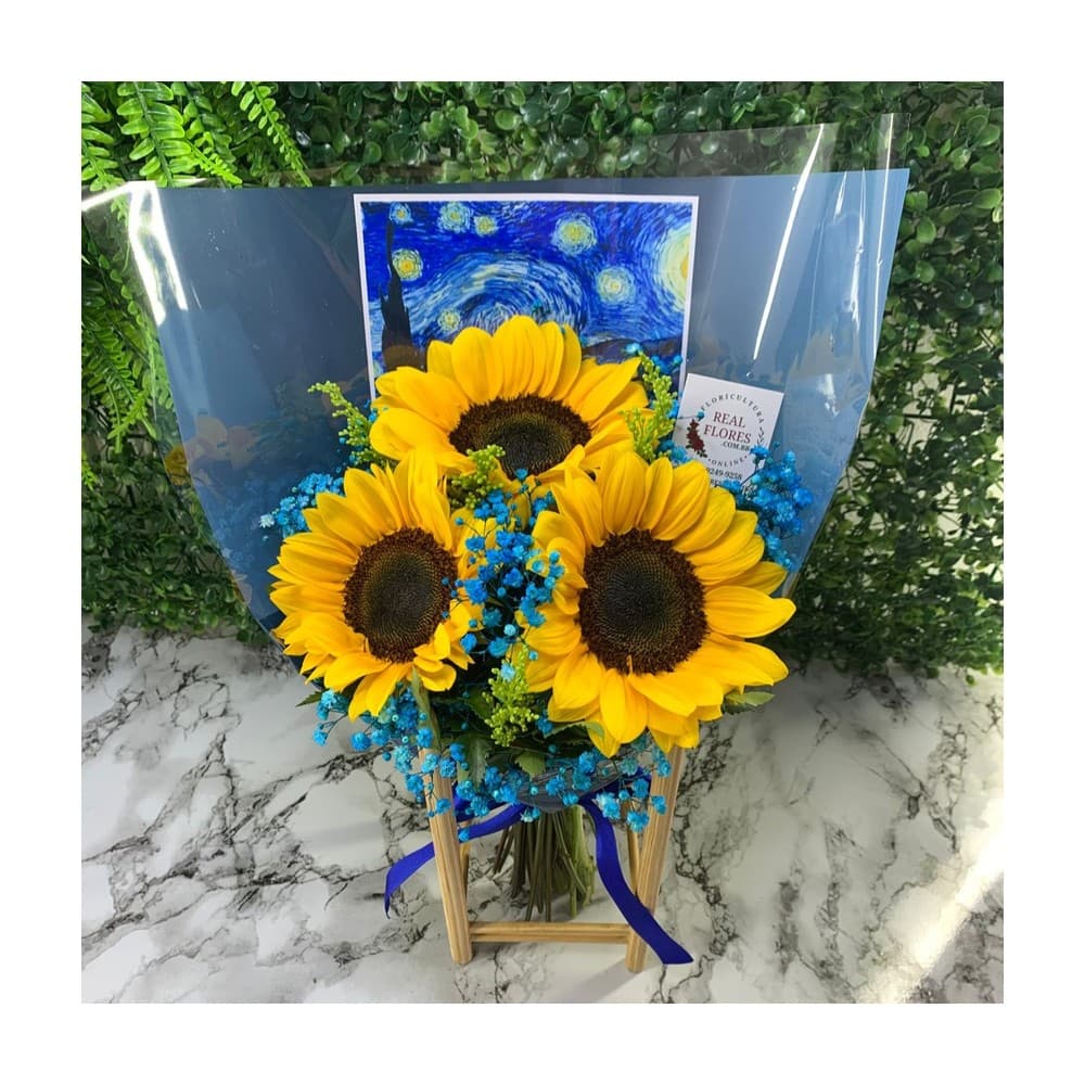 Mini Girassóis de Van Gogh