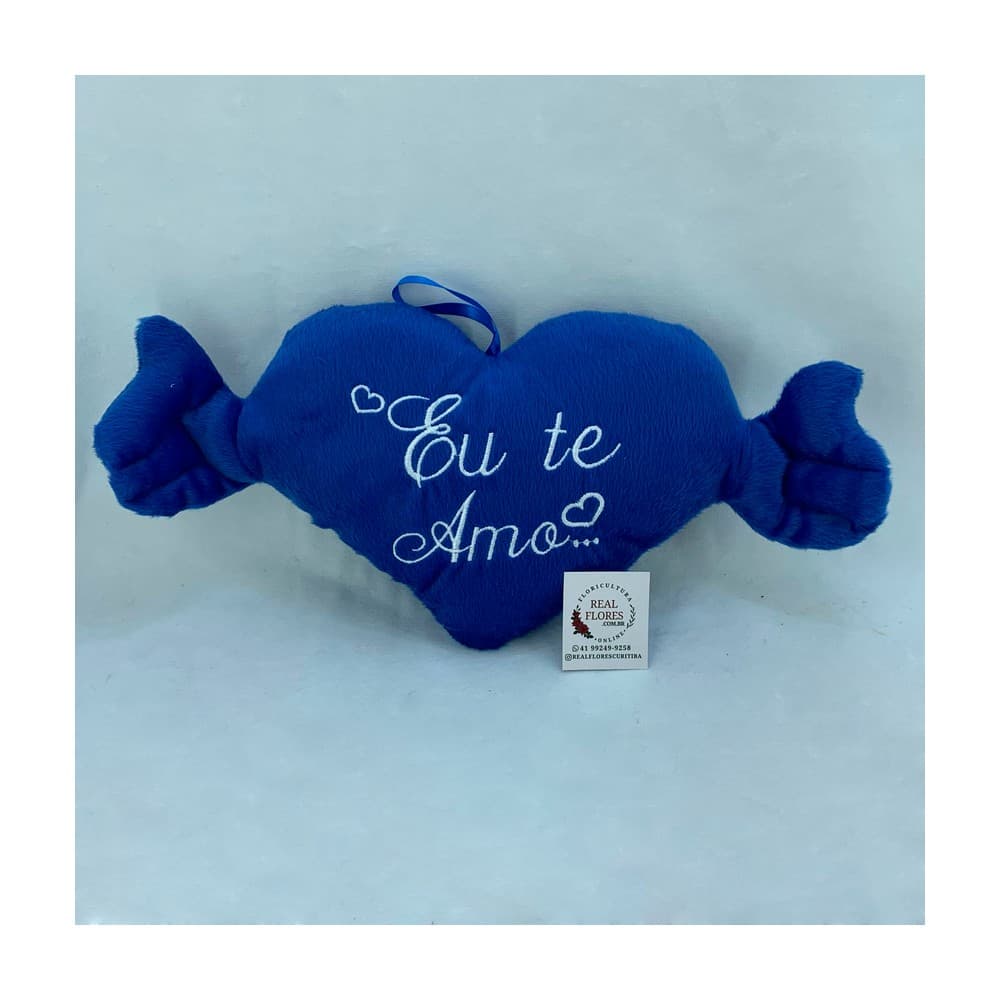 Coração Azul "Eu te Amo"
