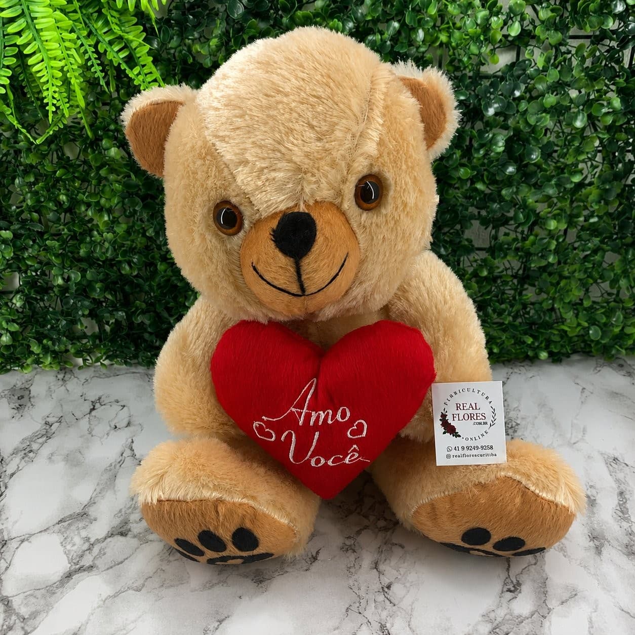 Urso Médio "Amo Você" 28cm