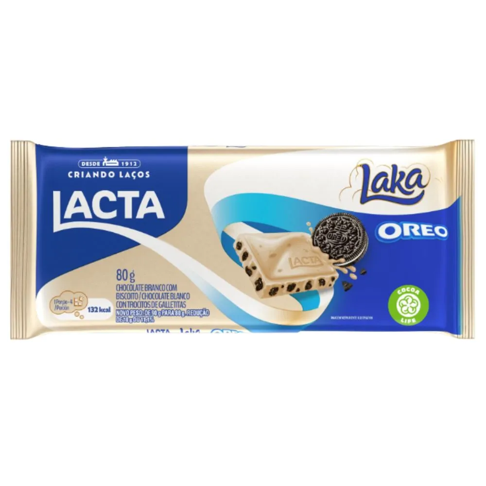 6909 Chocolate Lacta Laka Oreo 80g