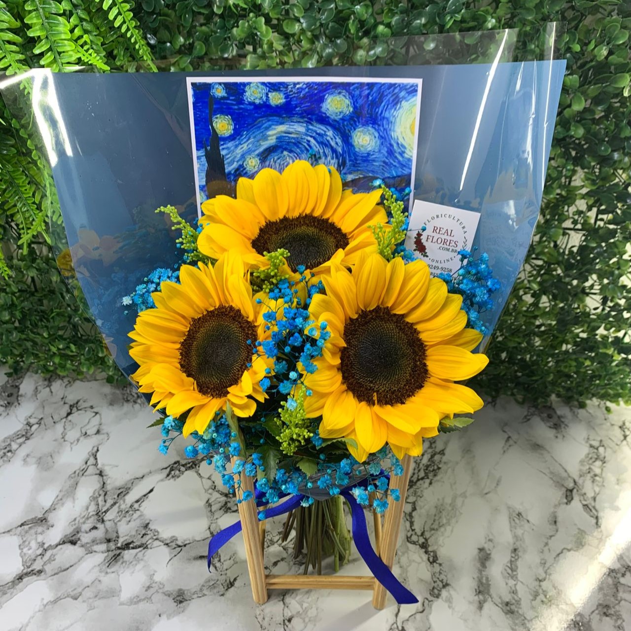 Mini Girassóis de Van Gogh