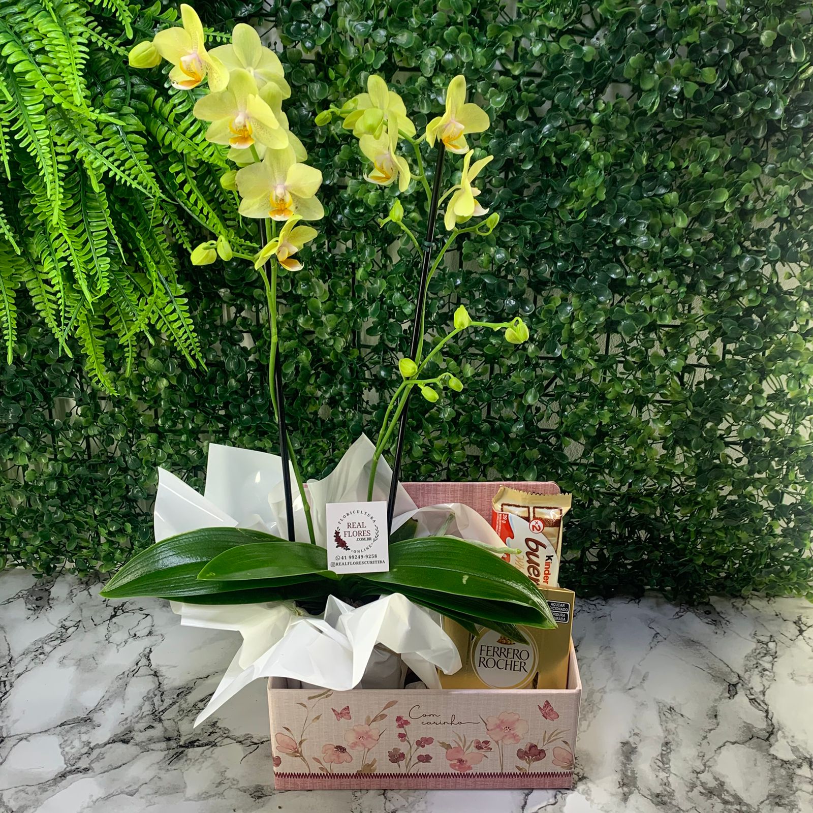Box Mini Orquídea + Chocolate