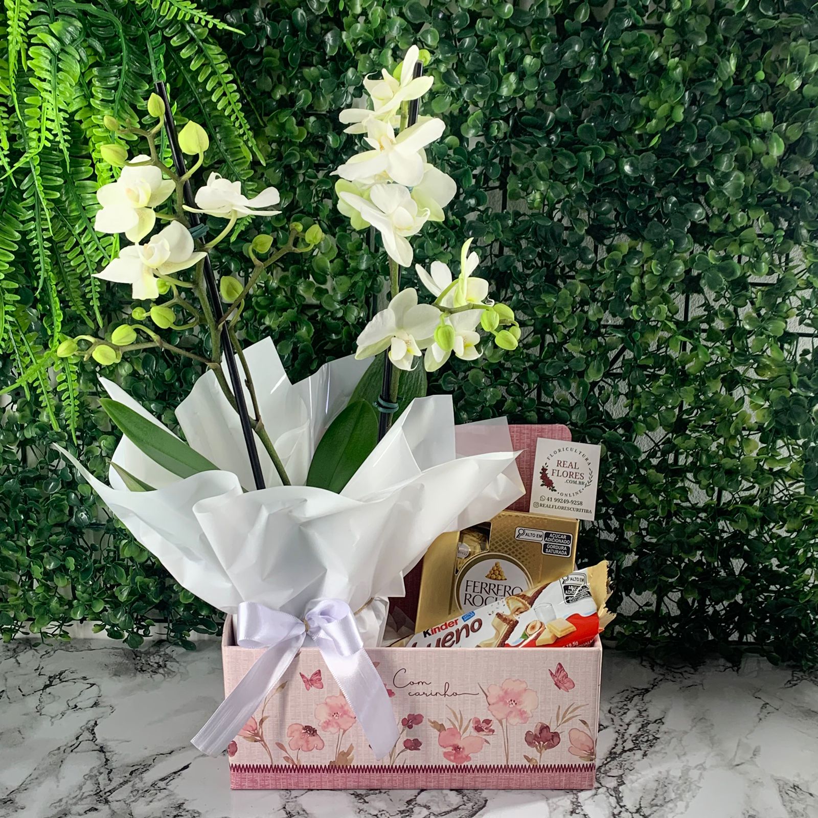 Box Mini Orquídea + Chocolate