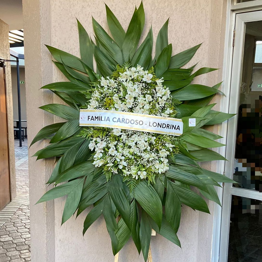 Coroa de Rosas Brancas - P