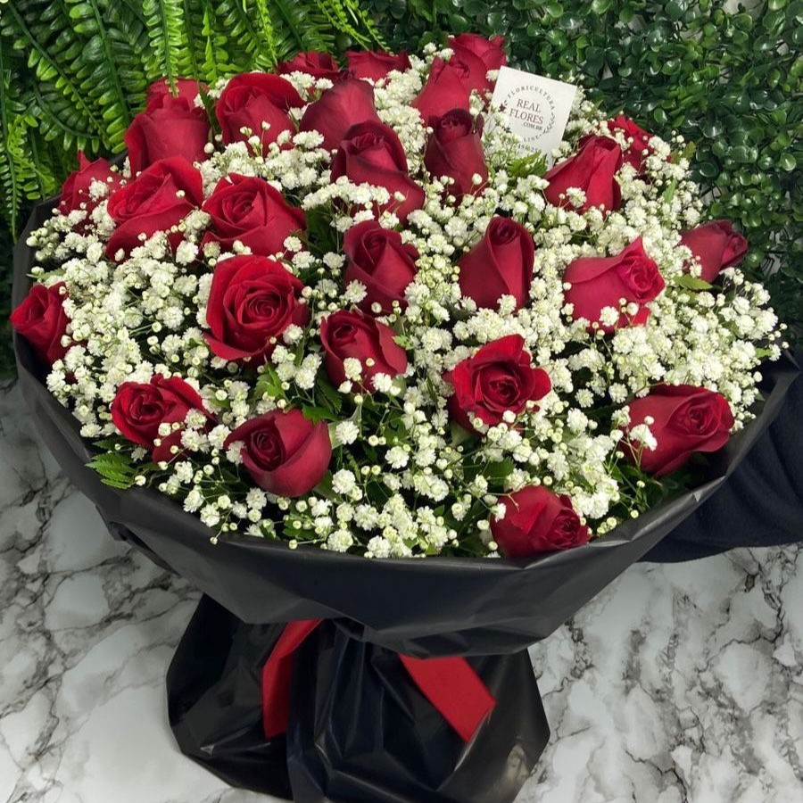 30 Rosas Vermelhas com Mosquito