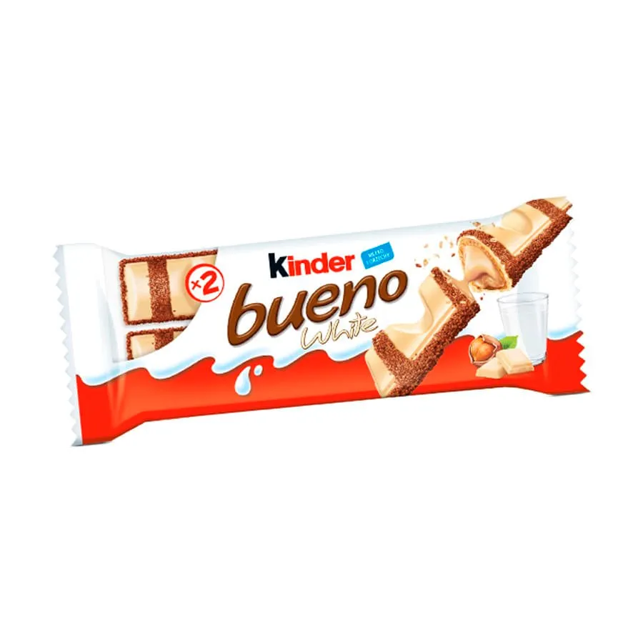 Kinder Bueno 1 pacote com 2 unidades 43g.